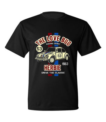 The Love Bug Herbie Mens T Shirt Movi3 Beetle Vw Volkswagon Classic Car , Unisex Crewneck Printed fashion Cotton Tee