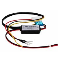 SUNKIA DRL Controller Auto Car LED Daytime Running Light Relay Harness Dimmer On/Off 12 18V Fog Light Controller