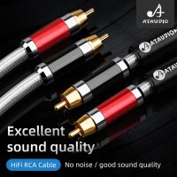 Hifi 2RCA Cable High Quality Copper and Silver RCA Male to Male Wire For CD and Amplifier Professional Equipment