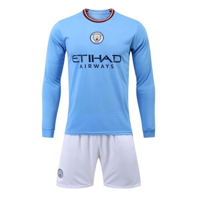 ∋  23 the champions Manchester city adult football jersey harland 9 children take sport suit long sleeve custom quick-drying