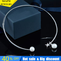 S925 Sterling Silver  New Zircon Pearl Necklace Necklace Luxury Brand Monaco Womens Jewelry Gift High Quality 1:1