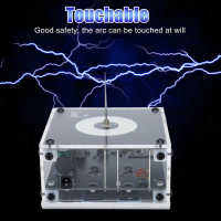 Music Coil Arc Touchable Wireless Transmission ลำโพงสีดำพร้อมไฟสำหรับสื่อการสอนของขวัญ100 ‑ 240V