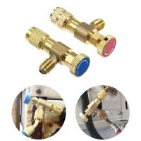 [HOT] R410A R22 Air Conditioning Refrigerant Liquid Safety Valve 1/4 quot;Safety Adapter Air Conditioning Repair And Fluoride Hand Tools