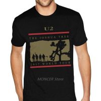 Hot sale The U2 rock band graphic Mens 100% Cotton Round Neck Short Sleeve T-Shirt  Adult clothes