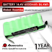 รับประกัน 1 ปี – แบตเตอรี่ iRobot Roomba R3 500 600 700 800 900 Series 500 510 530 531 532 535 536 540 550 552 560 570 580 595 600 620 650 660 700 760 770 780 790 870 880 980 Battery 14.4V 6000mAh