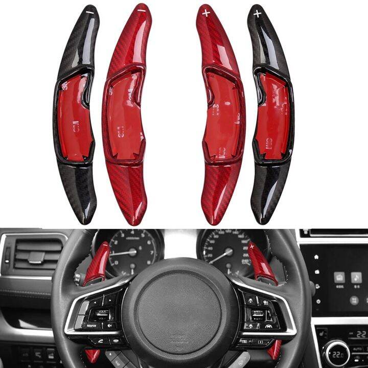 Carbon Fiber Steering Wheel Gear Shift Peddle Shifter Extend For Subaru