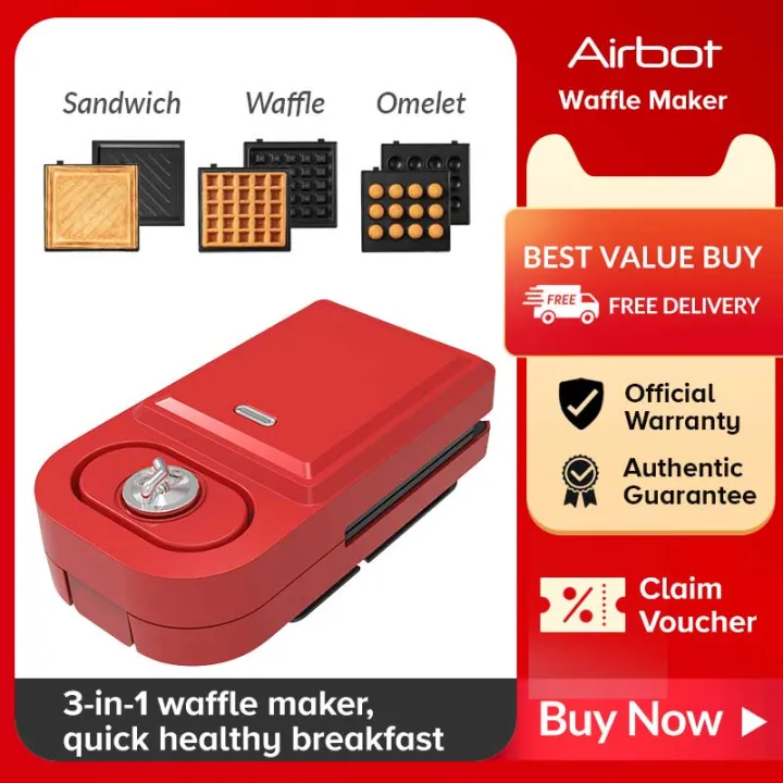 Airbot Mini Waffle Maker Donut & Sandwich Multi function Cooker Pot No –  Airbot Malaysia