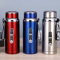 ☬ Stainless Steel Termos Hot Cold Water Themo Bottle For Tea Or Coffee 1000ml Drinking Vacuum Flask Thermal Insulated Tumbler Cup