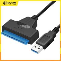 RYRA USB 3.0 2.0 SATA 3สาย Sata To USB 3.0อะแดปเตอร์ได้ถึง6 Gbps 22 Pin สายสนับสนุน2.5นิ้วภายนอก HDD SSD ฮาร์ดไดรฟ์