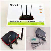 Router WIRELESS ตัวกระจายสัญญาณ WiFi ประสิทธิภาพสูง รองรับ PoE รองรับผู้ใช้งานพร้อมๆกันกว่า 20 เครื่อง/อุปกรณ์  Router TENDA รุ่นAP5 Tendaแอคเซสพอยต์ #ของแท้