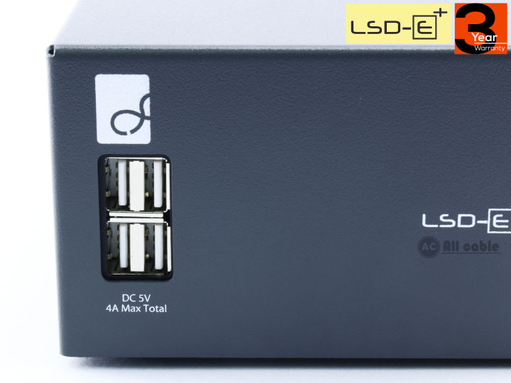 clef-lsd-e-plus-linear-power-supply-usb-5v-4a-เครื่องชาร์ตแบบ-linear-สำหรับโทรศัพท์มือ-เครื่องเสียง-แบบ-4ช่องเสียบ-ประกันศูนย์-3ปี