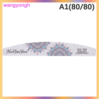 wangyongh 1pcs NAIL File Double Sided กระดาษทรายเครื่องมือบัฟเฟอร์มืออาชีพหนา