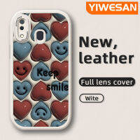 YIWESAN เคสปลอกสำหรับ Samsung A20s M10s A20 A30ลายการ์ตูนน่ารัก3D น่ารักรูปลูกกวาดดีไซน์ใหม่เคสใส่โทรศัพท์หนังแฟชั่นฝาหลังเคสซิลิโคนนิ่มคลุมเลนส์เคสป้องกันกล้องแบบเต็ม