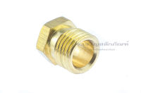 ข้อต่อบูชกดตาไก่ทองเหลือง M8 M10 เกลียวนอก x เสียบสาย Bushing for Ferrule Compression Fitting (Male x Tube)