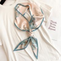 【CC】☫✔☊  Printing Scarf Hair Tie Band Kerchief Wrist Fashion Neck Silk long silk scarf