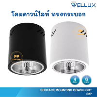 Wellux โคมไฟดาวน์ไลท์ติดลอย โคมดาวน์ไลท์ทรงกระบอก โคมดาวไลท์ 4นิ้ว และ 6นิ้ว