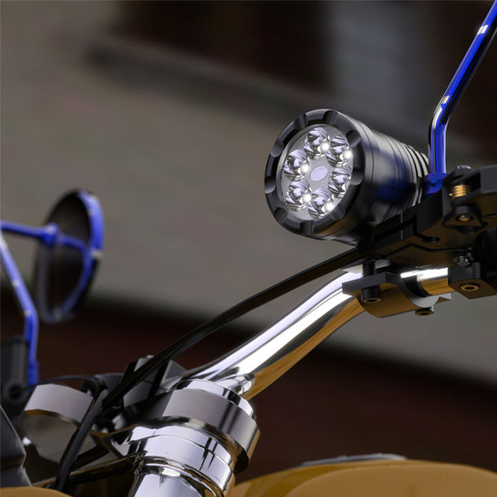 12ชิ้น60วัตต์ไฟหน้ารถจักรยานยนต์เสริมโคมไฟ-led-รถมอเตอร์ไซด์สปอตไล12โวลต์สากล-moto-จุดไฟหัวไฟหน้ารถจักรยานยนต์