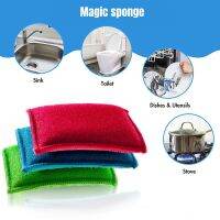 hot【DT】▥  5/10/15PCS Double-sided Dishwashing Sponge Absorbs Cup Eraser Dishcloth Cleaning Tools