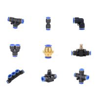 1PCS PU/PY/PV/PZA/LSA Pneumatic Fitting Pipe Tube Air Quick Fittings 4mm 6mm 8mm 10mm 12mm Water Push In Hose Couping  Connector Hand Tool Parts Acces