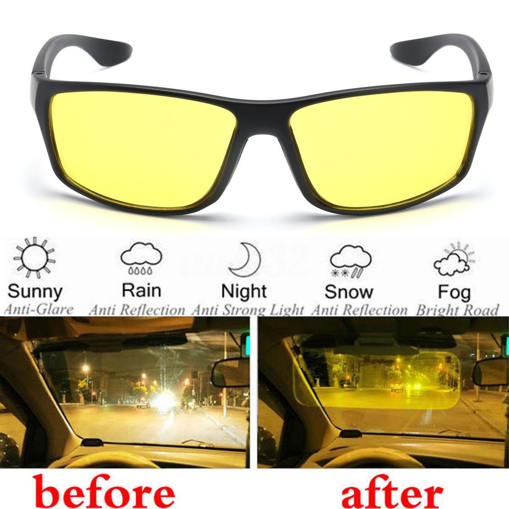 Women Sunglasses Lvioe Night Driving Glasses For Women With Polarized Anti Glare Yellow Lens