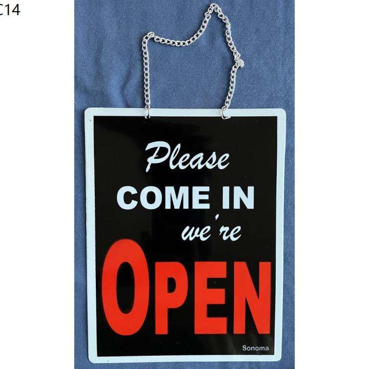 A Mart High Impact Plastic Open Close Signage 6 5 X 8 Inches Sign Back To Back Lazada PH