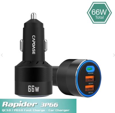 Capdase QC3.0/PD3.0 Rapider 3P66 Fast Charging Car Charger