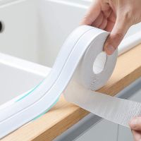 Fita Tape Putih Kamar Mandi Shower Sink Bath Sealing Strip Tape PVC Stiker Dinding Tahan Air Perekat Diri untuk Kamar Mandi Dapur