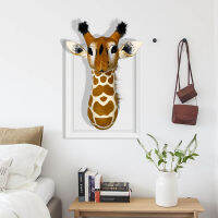 2022 Lovely GIRAFFE Animal Head For Wall Decoration Lifelike Stuffed For Hanging New Design Nursey Room