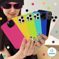 เคสโทรศัพท์มือถือ TPU แบบนิ่ม บางพิเศษ สีสันสดใส สําหรับ iPhone 11 12 13 14 Pro Max XS XR X 7 8 Plus