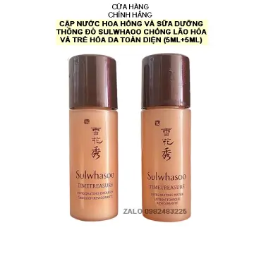 Ohui Vannguyen - Set nước hoa hồng và sữa dưỡng thông đỏ - Timetreasure  Renovating Water EX Sản phẩm nước hoa hồng sữa dưỡng cao cấp đắt giá nhất  của Sulwhasoo. Thậm