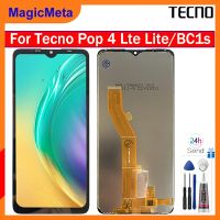 MagicMeta หน้าจอต้นฉบับสำหรับ Tecno Pop 4 Lte Lite/BC1s จอแสดงผล LCD แบบสัมผัสหน้าจอ Digitizer แทนการประกอบสำหรับ Tecno Pop 4 Lte Lite/BC1s พร้อมกรอบกลางสำหรับ BC1s Tecno Pop 4 Lte Lite