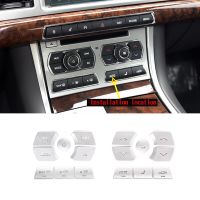 For 2012-2015 Jaguar XF Car Central Control Air Conditioner Multimedia Button Stickers Interior Accessories