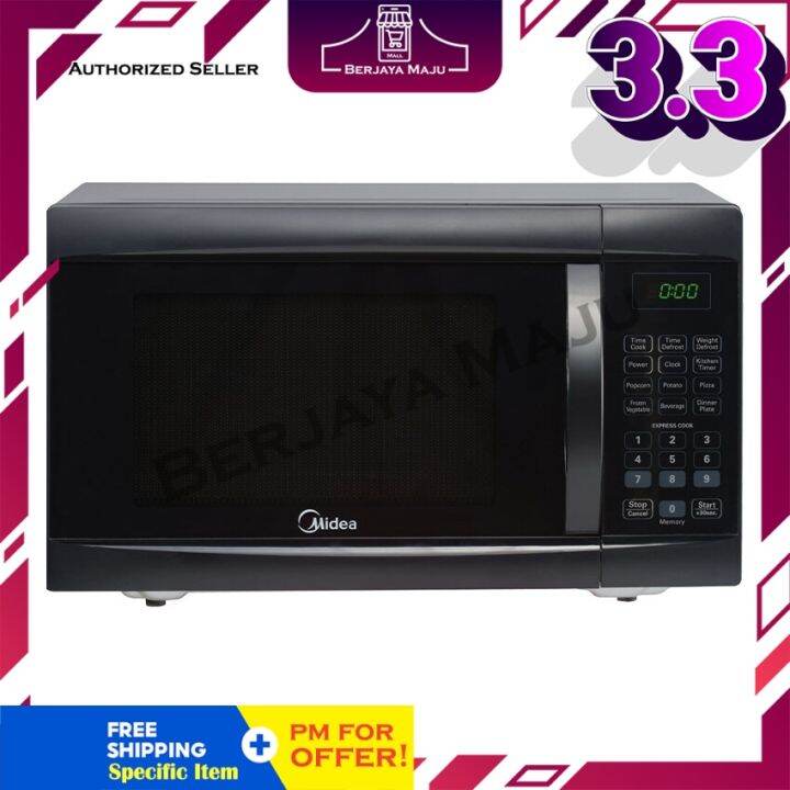 Midea 25L With Defrost Setting Microwave Oven EM825AGSBK Lazada