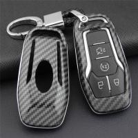 【2023】Carbon Fiber Car Styling Key Cover Protector Case ABS Hard Shell Cover Holder For Ford For Mondeo Mustang Edge Explorer F150