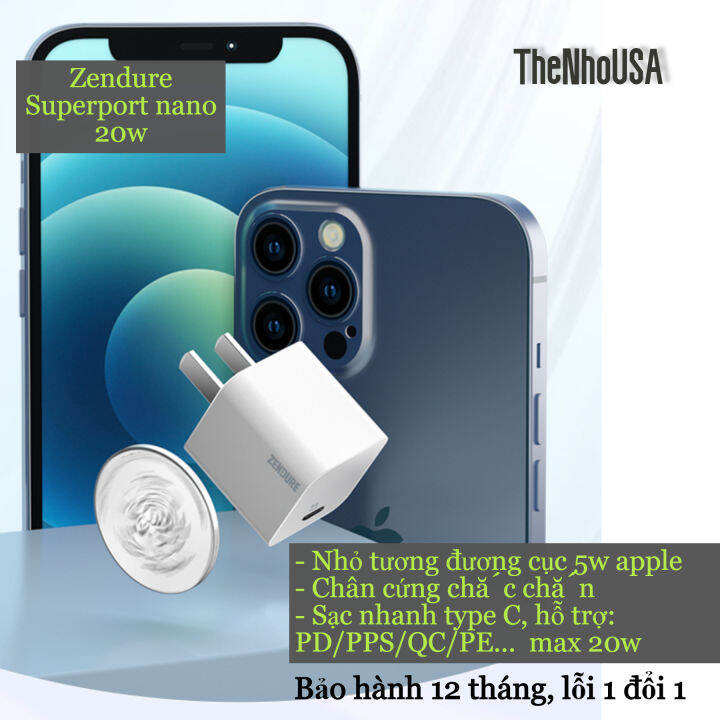CỦ SẠC ZENDURE SUPERPORT 20W ZD1P20PD ...