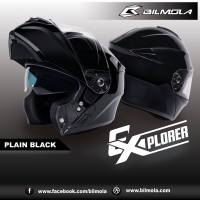 หมวกกันน็อค BILMOLA รุ่น Explorer 2020 ลาย PLAIN BLACK