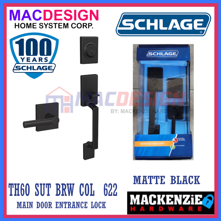 SCHLAGE TH60 SUTTON BROADWAY COLLINS MAIN ENTRANCE DOOR LOCK Lazada PH