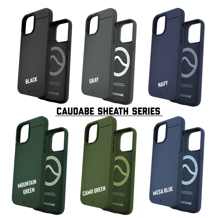 Sheath | Minimalist, Shock-Absorbing iPhone 13 Pro Max Case Navy from Caudabe