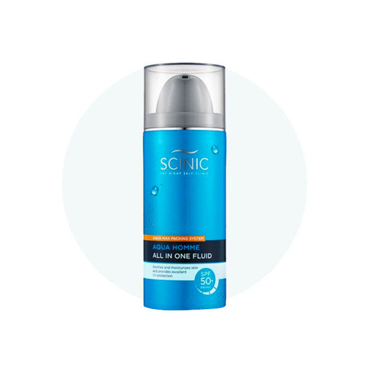 [SCINIC] Aqua Homme All In One Fluid 100ml SPF50+ PA+++ | Lazada