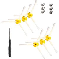 2023 NEW 6Pcs Spare Side Brushes Spare Parts Brush For Roomba 500 600 And 700 Series - Includes Screws And Screwdriver