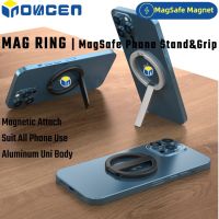 Inovagen MAG Ring ขาตั้งโทรศัพท์ แบบแม่เหล็ก และแหวนโลหะฟรี / ที่วางโทรศัพท์ อลูมิเนียม พับได้ ปรับได้ QC7311518