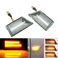 แบบไดนามิก LED เลี้ยวไฟเครื่องหมายด้านข้างสำหรับ Opel Vectra C 2002-2008 Signum 2003-2008สีเหลืองอำพัน