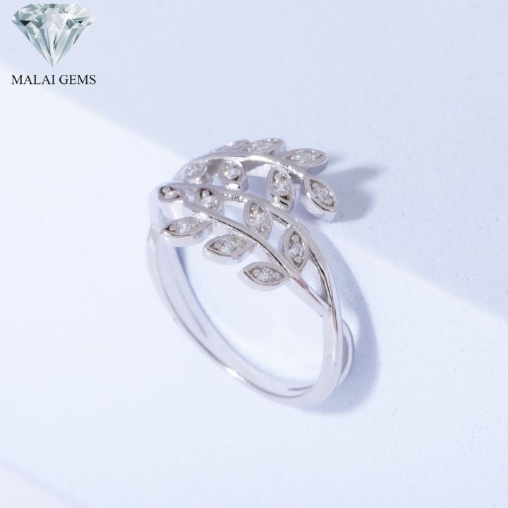 malai-gems-แหวนเพชร-เงินแท้-925-เคลือบทองคำขาว-ประดับเพชรสวิส-cz-รุ่น-151-r2002-แถมกล่อง-แหวนเงินแท้-แหวนเงิน