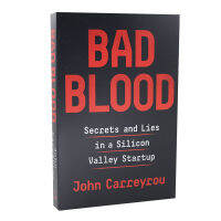 เลือดหยดเป็นสีทองภาษาอังกฤษOriginal BadเลือดนวนิยายหญิงEdition Jobs Elizabeth Holmes Silicon Valley Medical Scamฟิล์มนวนิยายเดียวกันชื่อปกอ่อน