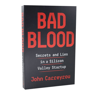 เลือดหยดเป็นสีทองภาษาอังกฤษOriginal BadเลือดนวนิยายหญิงEdition Jobs Elizabeth Holmes Silicon Valley Medical Scamฟิล์มนวนิยายเดียวกันชื่อปกอ่อน