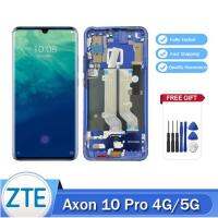 100% Original 6.47 "สำหรับ ZTE Axon 10 Pro 4G/5G จอแสดงผล LCD Touch Screen Digitizer กรอบ A2020 A2020N3 Pro A2020U Pro A10P3251 3351