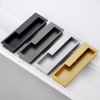 Wardrobe Handle Kitchen Drawer Hardware Nordic Style Black Gold Sliding Door Handle Hidden Door Handles Interior Door Pulls