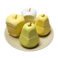 Creative Apple Pear Seasoning Can Cute Fruit Seasoning Bottle Kitchen Storage Seasoning Bottle Ceramic Seasoning Can