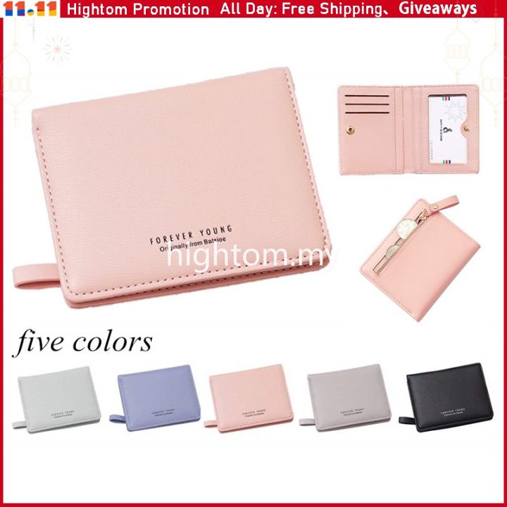 ready-stockkorea-forever-young-women-zipper-coin-short-wallet-ladies-portable-multifunction-small-purse-hot-women-clutches