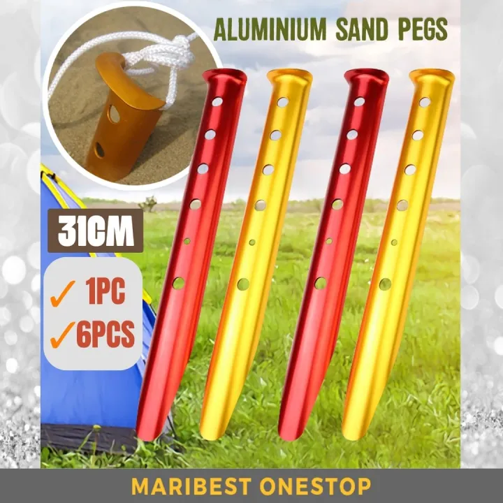 Aluminum U Shape Tent Peg for Sand Beach Flysheet Tent Nail Peg